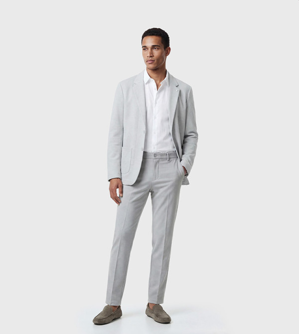 Textured Long Sleeves Blazer