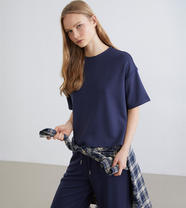 Solid Short Sleeves Oversized T-Shirt