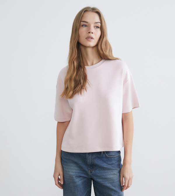 Solid Short Sleeves Oversized T-Shirt