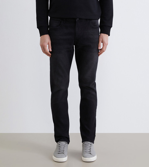 Washed Mid Rise Slim Fit Jeans