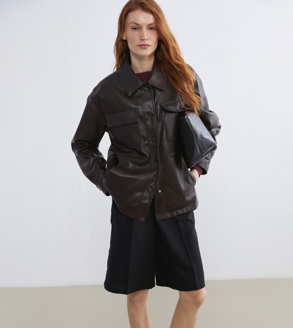 Solid Long Sleeves Jacket