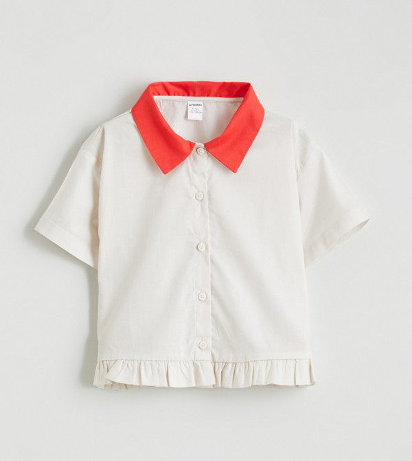 Back Printed Short Sleeves Shirt