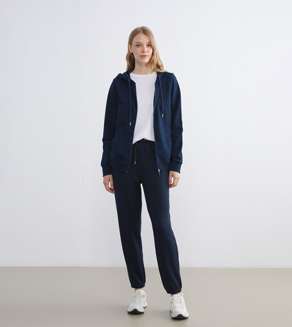 Solid Elastic Waist Soft Touch Joggers