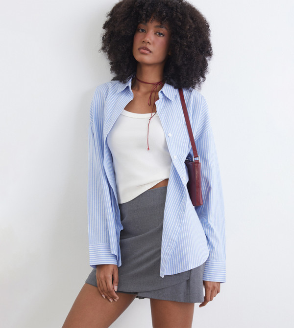 Striped Oversized Oxford Shirt
