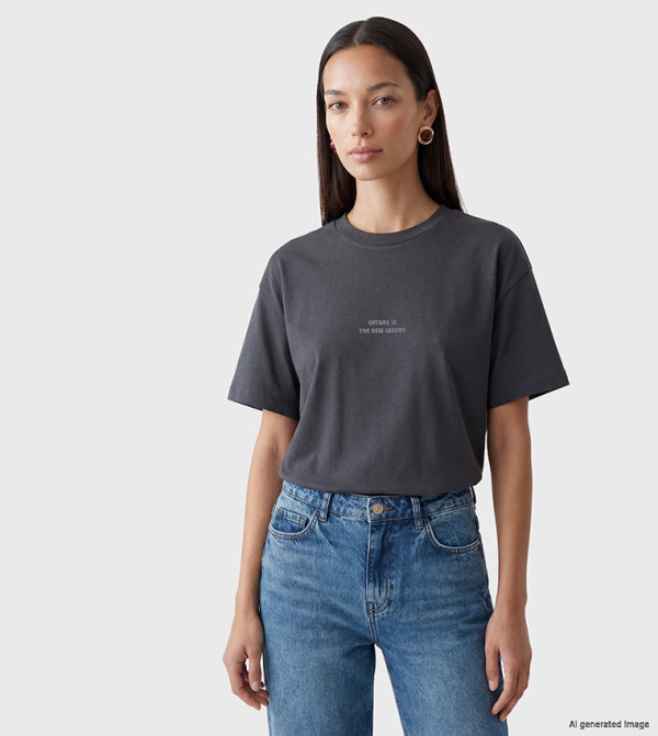 Printed Crew Neck T-Shirt
