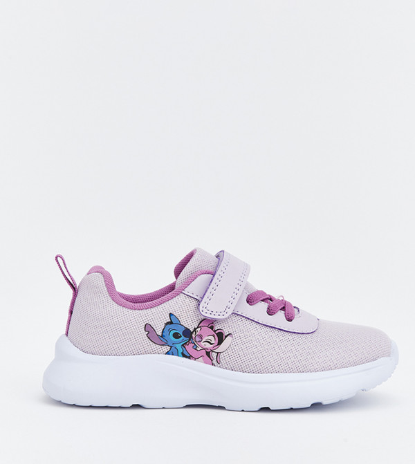 Lilo & Stitch Print Velcro Closure Sneakers