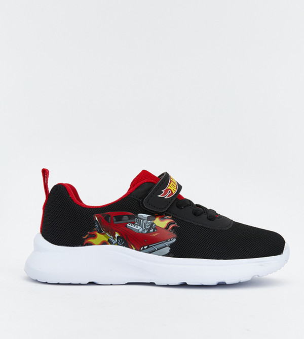 Hot Wheels Print Velcro Closure Sneakers