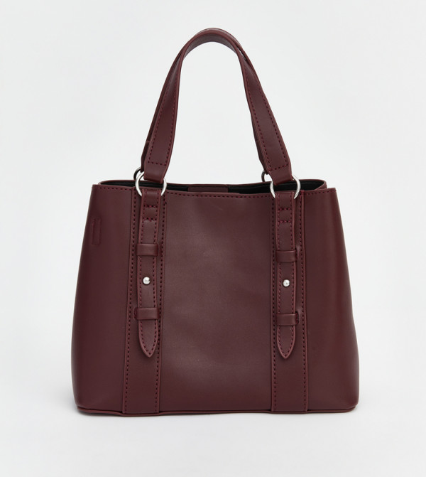 Faux Leather Shoulder Bag