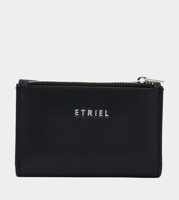 Textured Leather-Look Tri-Fold Wallet
