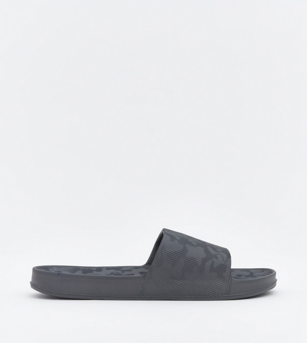 Patterned Open Toe Slides