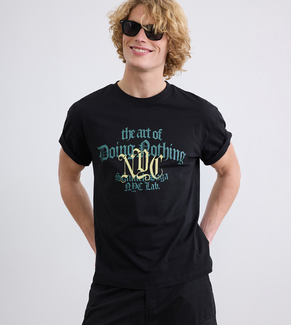 Printed Short Sleeves Casual T-Shirt