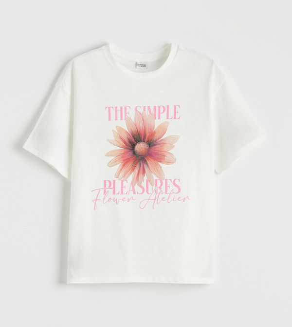 Printed Crew Neck T-Shirt
