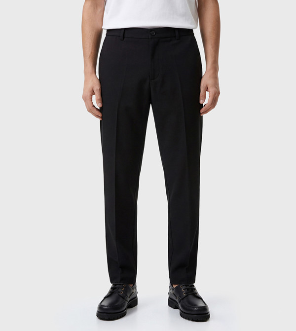 Mid Rise Slim Fit Viscose Trousers