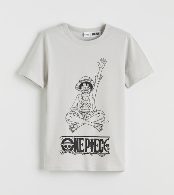 One Piece Printed Short Sleeves T-Shirt