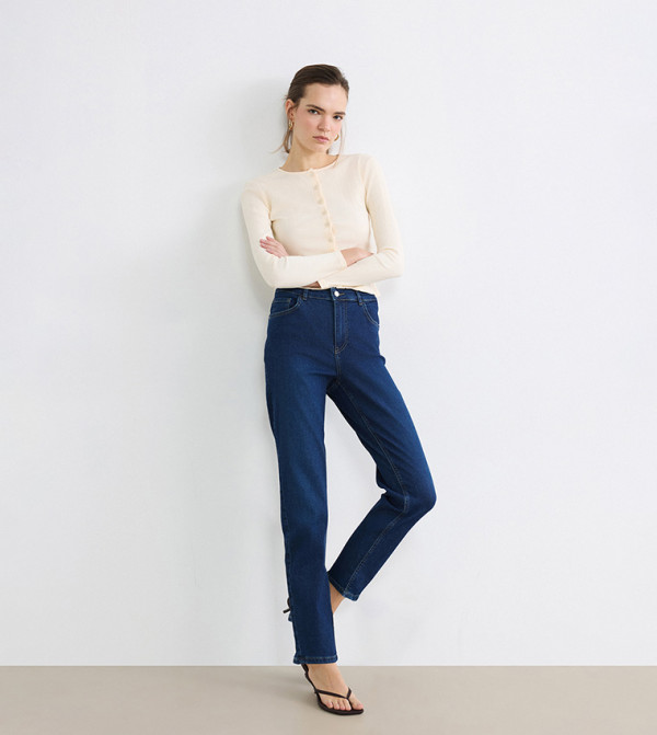 JUPITER Solid High Neck Super Skinny Fit Jeans