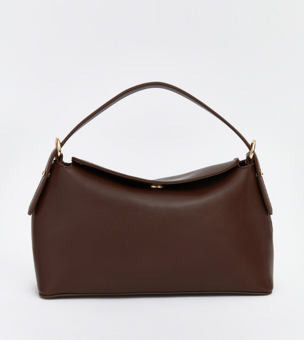 Leather-Look Shoulder Bag