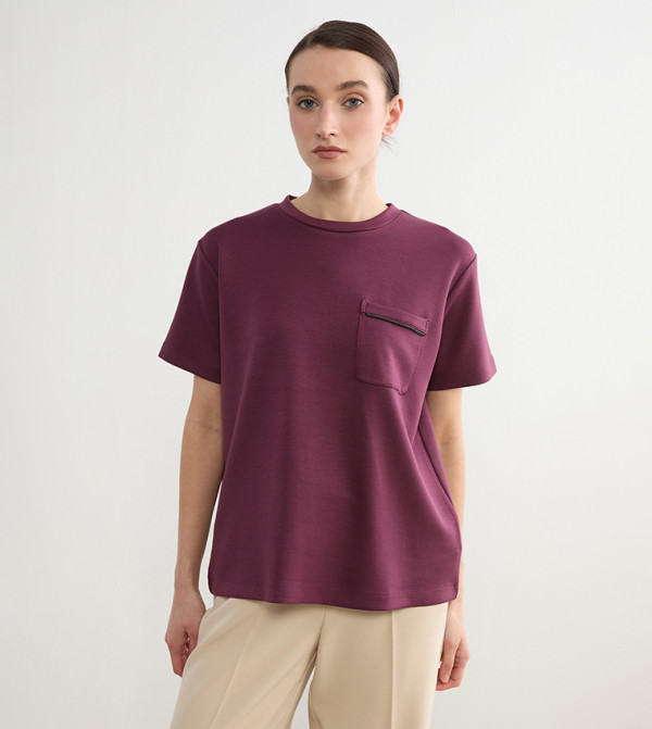 Pocket Front Short Sleeves T-Shirt
