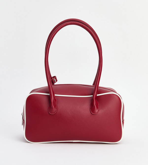 Faux Leather Shoulder Bag