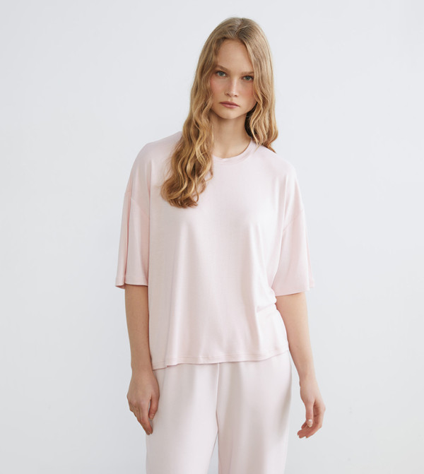 Solid Crew Neck T-Shirt