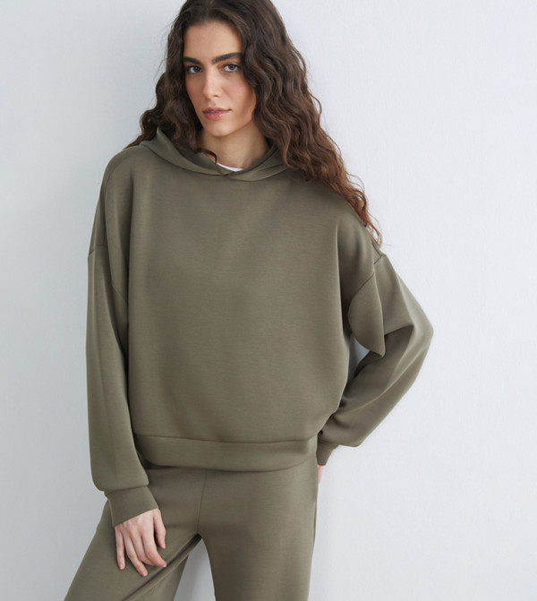 Solid Long Sleeves Hoodie