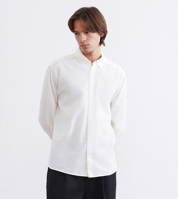 Solid Long Sleeves Casual Shirt