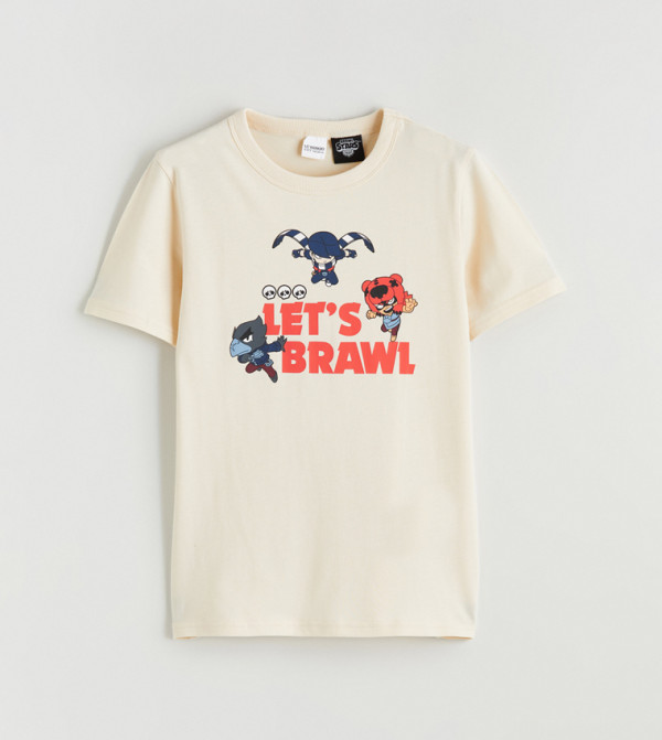 Brawl Stars Printed Crew Neck T-Shirt