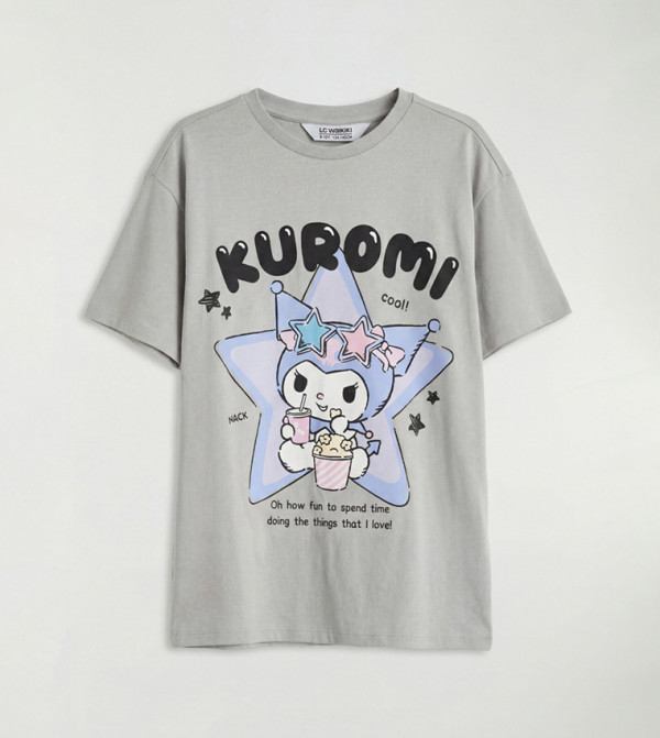 Kuromi Printed Short Sleeves T-Shirt