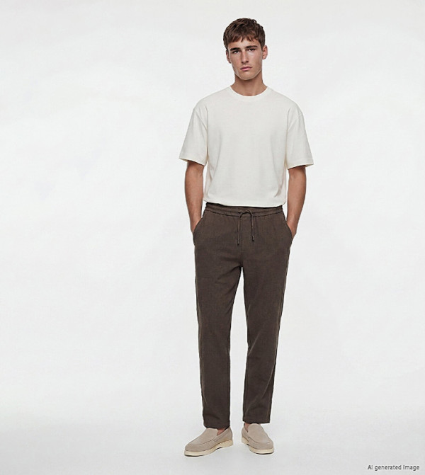 Striped Regular Fit Trousers