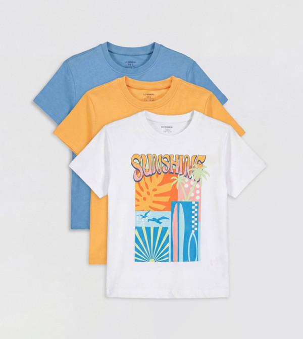 3-Pack Printed Short Sleeves T-Shirts