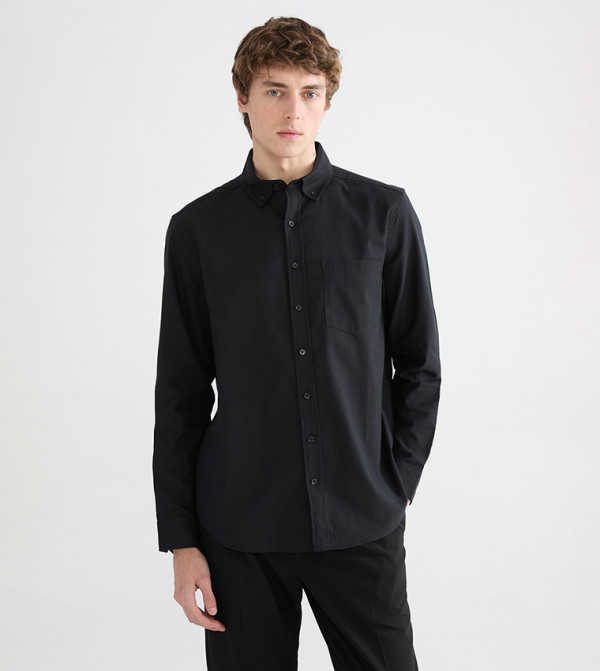 Long Sleeves Oxford Shirt