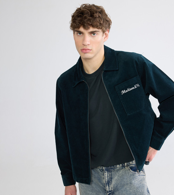 Long Sleeves Velvet Shirt Jacket