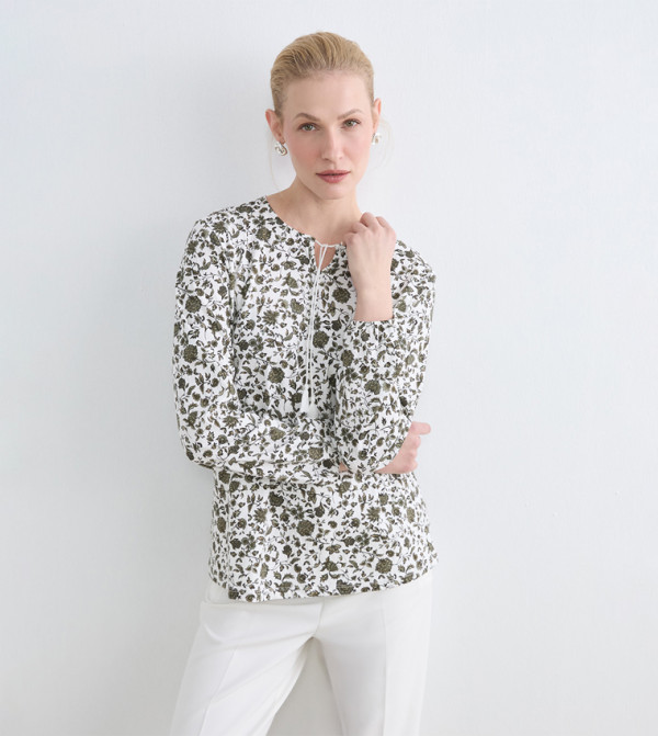 توب بقبة برباط وطبعة الورود 