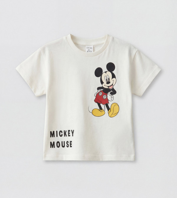 Mickey Mouse Printed Short Sleeves T-Shirt
