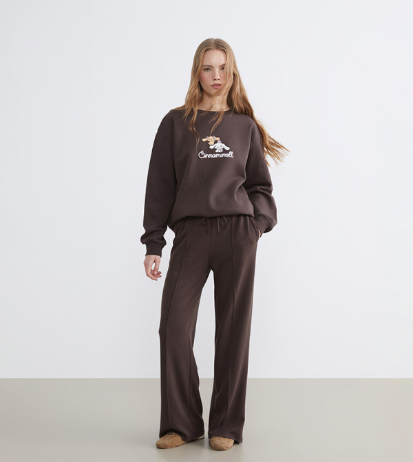 سويتشيرت اوفرسايز بطبعة 