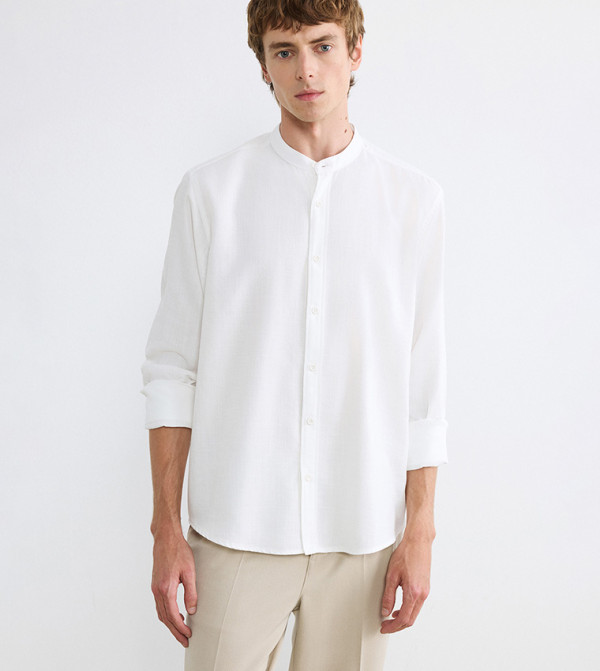 Solid Long Sleeves Casual Shirt