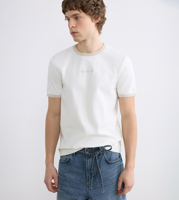 Embroidered Crew Neck T-Shirt