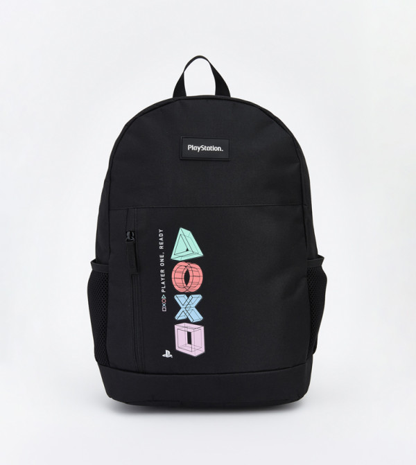 Printed Zip Closure Laptop Backpack