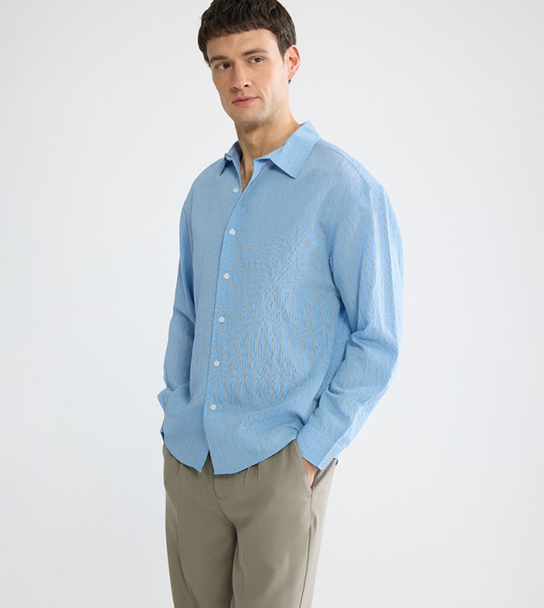 Striped Long Sleeves Regular Fit Shirt