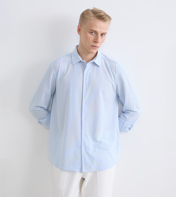 Striped Long Sleeves Regular Fit Shirt