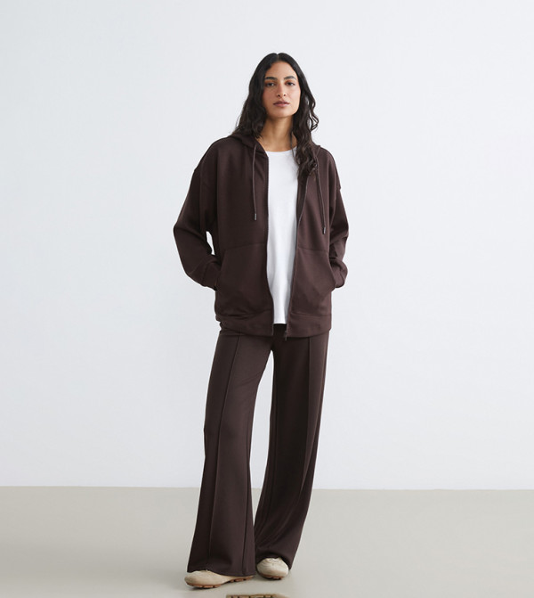 بنطلون رياضة واسع سادة 