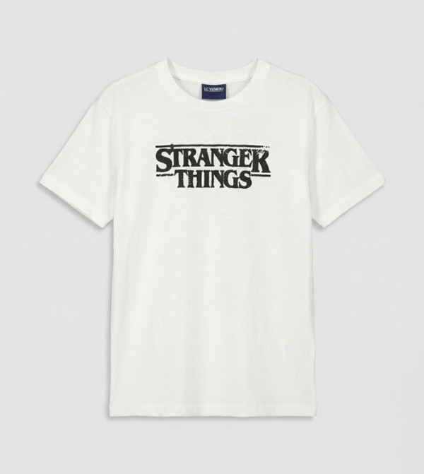 Stranger Things Printed Crew Neck T-Shirt