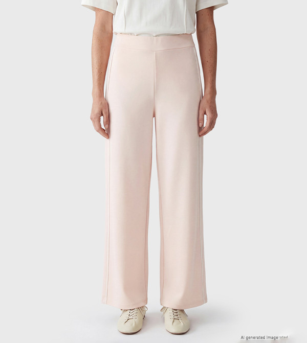 Side Stripe Wide Leg Sweatpants