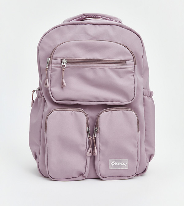 Label Detail Multipocket Backpack