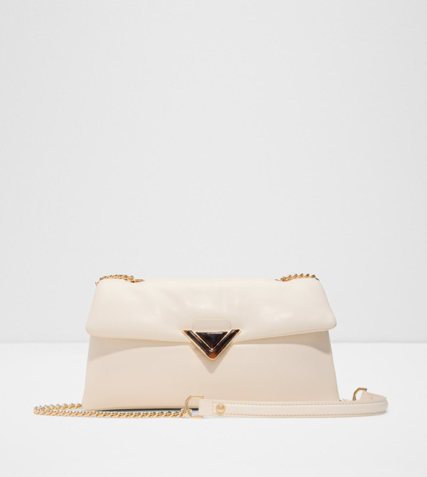 Solid Chain Strap Crossbody Bag