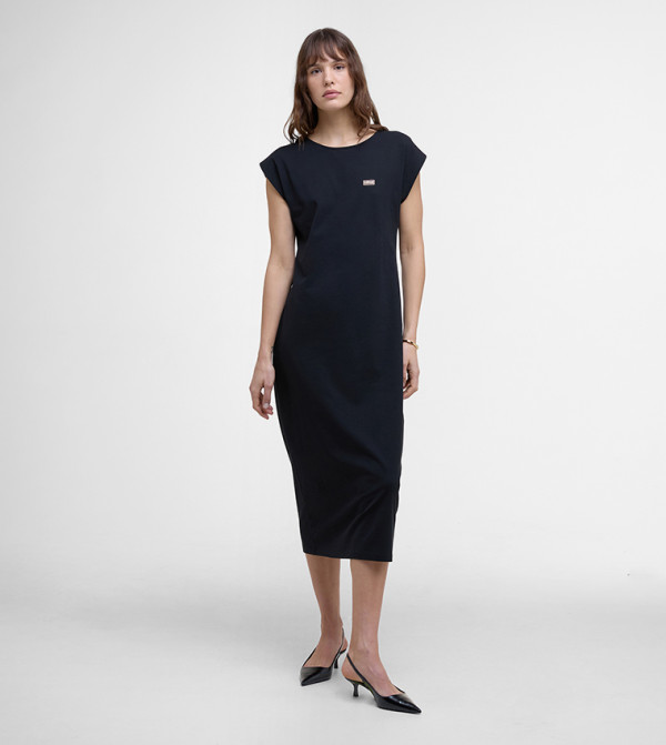 NATALIA Crew Neck T-Shirt Dress