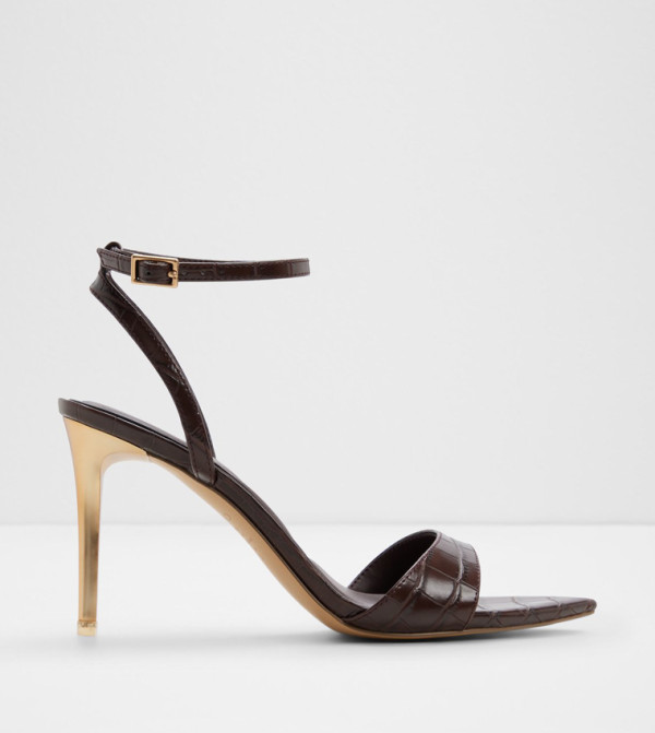LEANDRA Ankle Strap Heel Sandals