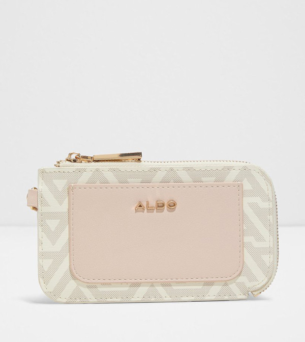 حافظة بطاقات لايناتوس بسحاب وشعار