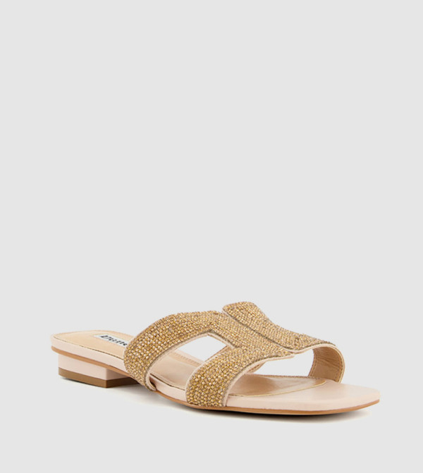 LOUPE DI Embellished Block Heel Sandals