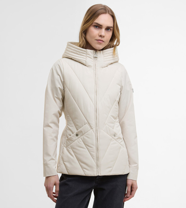 DIABLO Quilted Long Sleeves Hooded Jacket