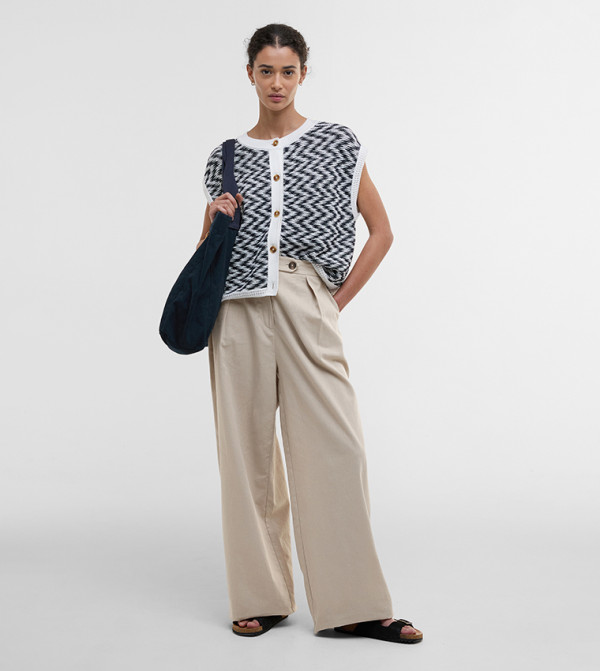 LUCY Pleated Wide Leg Trousers